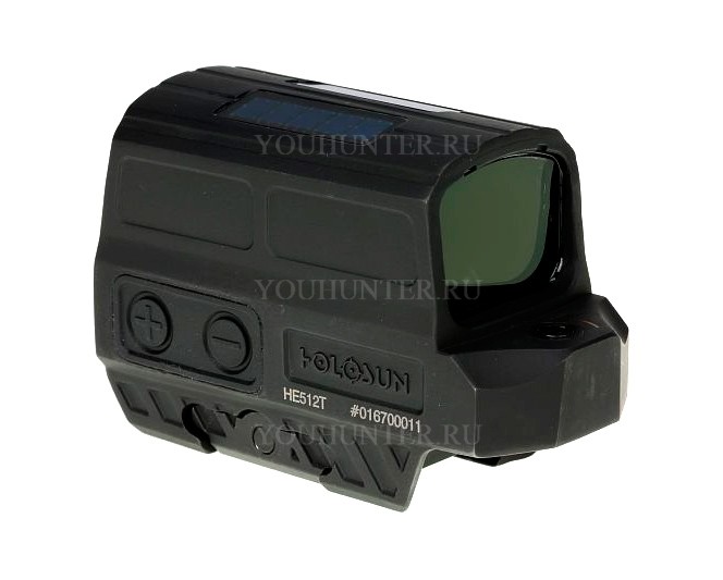 Коллиматорный прицел HOLOSUN EnclosedELITE титан корпус красная точка (HE512T-RD)