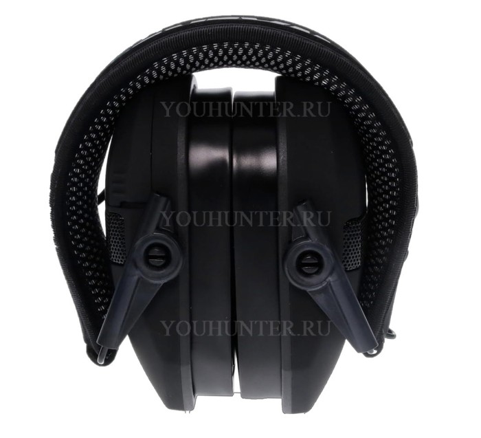 Наушники активные Walkers Razor Slim Electronic Muffs NRR 23dB оголовье экокожа / ткань чёрные