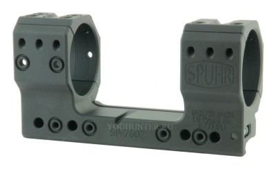 Кронштейн SPUHR кольца 40мм на Picatinny H38мм наклон 6MIL/20.6MOA (SP-7602)