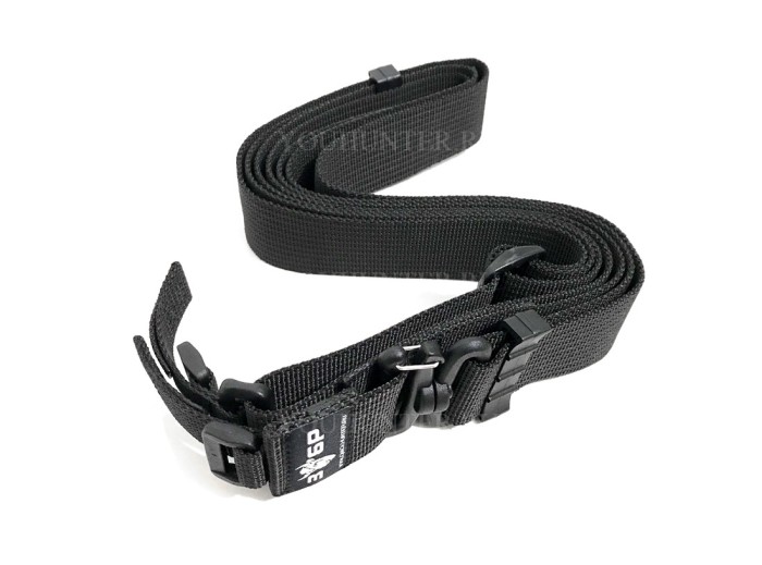 Трехточечный ремень ЗУБР-Стандарт для охотничьего ружья (Чёрный)