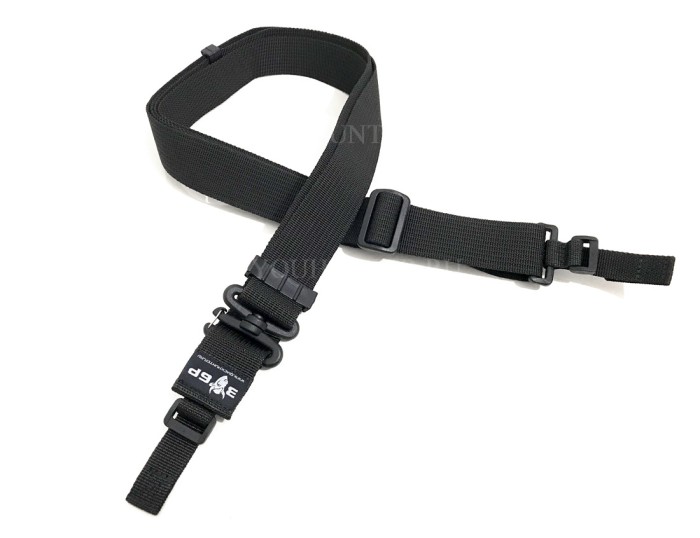 Трехточечный ремень ЗУБР-Стандарт для охотничьего ружья (Чёрный)