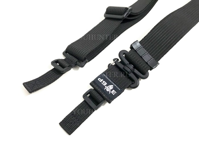 Трехточечный ремень ЗУБР-Стандарт для охотничьего ружья (Чёрный)
