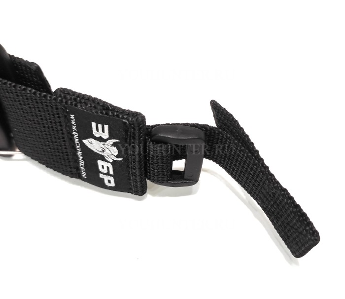 Трехточечный ремень ЗУБР-Стандарт для охотничьего ружья (Чёрный)