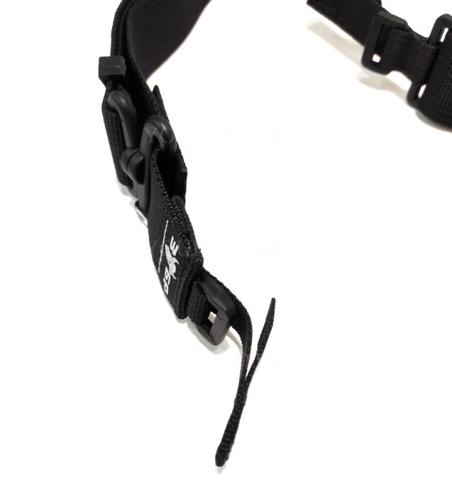 Трехточечный ремень ЗУБР-Стандарт для охотничьего ружья (Чёрный)