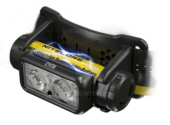 Фонарь налобный Nitecore NU43 1400 люмен дальность 130м