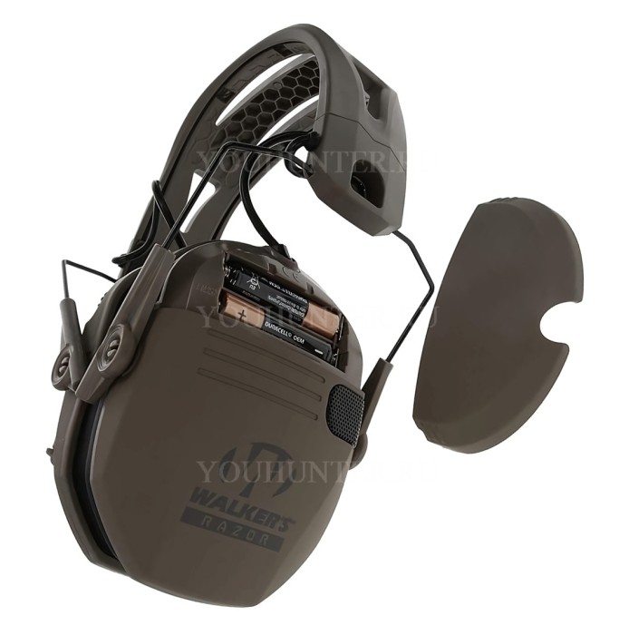 Наушники активные Walkers Razor Slim Tacti-Grip NRR 23dB оголовье силиконовое FDE