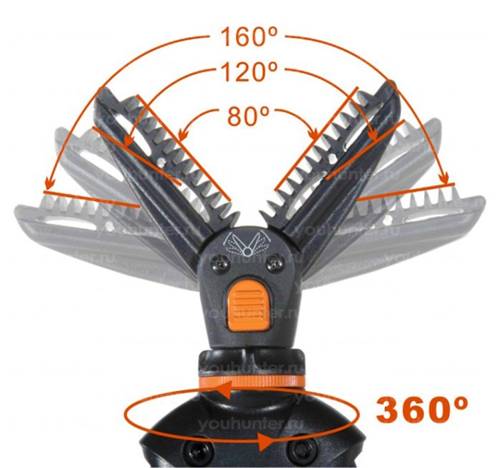 Опора для оружия Vanguard PRO B62 (2 ноги высота 57-158см)