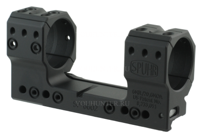 Тактический кронштейн SPUHR D36мм для установки на Picatinny, H38mm, наклон 6 MIL/20.6 MOA  (SP-6602)