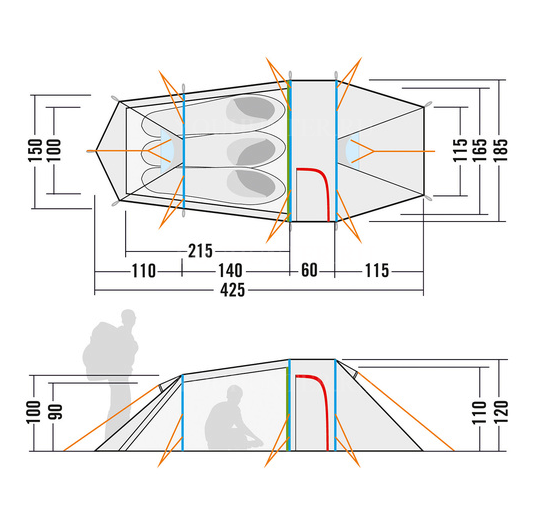 TATONKA Палатка GROENLAND 3 GROENLAND 3 light olive