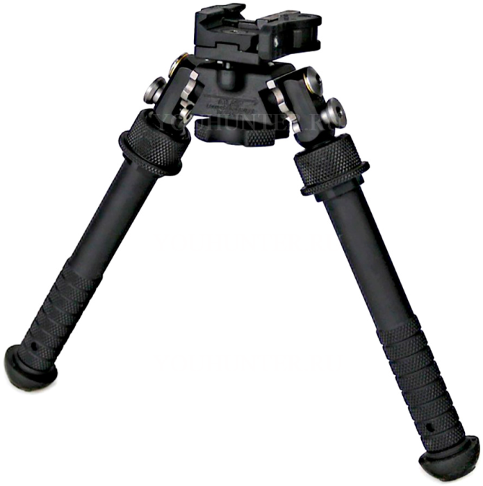 Сошки Atlas BT46-LW17 PSR на Picatinny быстросъёмные наклон и поворот 30° высота 5 - 9"