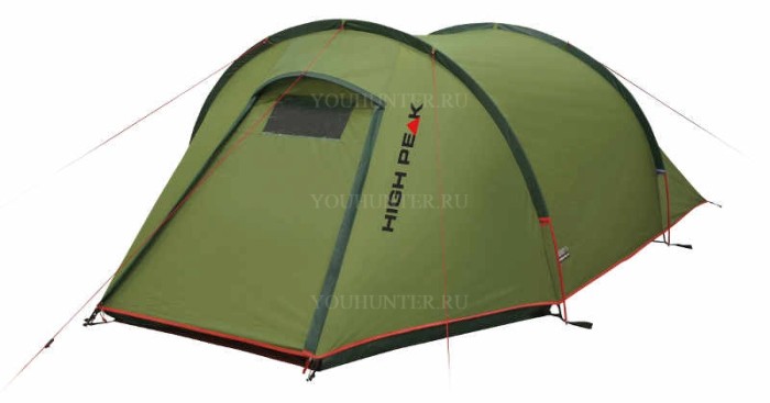 HIGH PEAK Палатка Kite 3 Kite 3 зеленый/красный 180х340х105 см