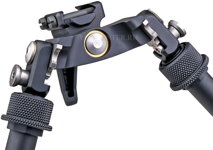 Сошки Atlas BT65 на Picatinny крепление 2 винтами Pod-Loc высота 4.9 - 9.2" DISC