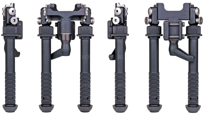 Сошки Atlas BT65 на Picatinny крепление 2 винтами Pod-Loc высота 4.9 - 9.2" DISC