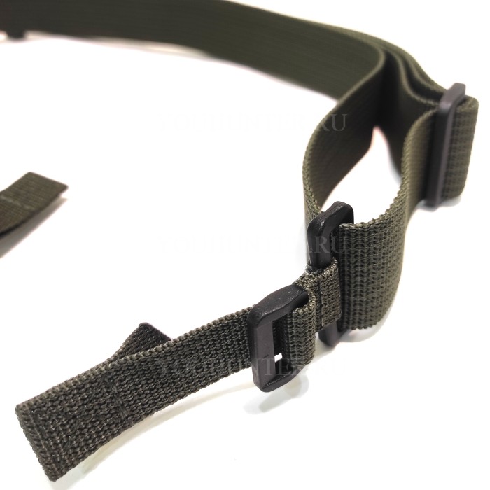 Трехточечный ремень ЗУБР-Стандарт для охотничьего ружья (Олива)