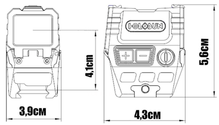 Коллиматор Holosun AEMS​ GREEN (AEMS 221301)