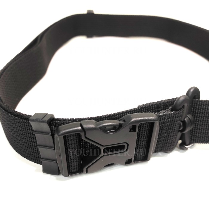 Трехточечный ремень ЗУБР-Блиц для охотничьего ружья (Чёрный)