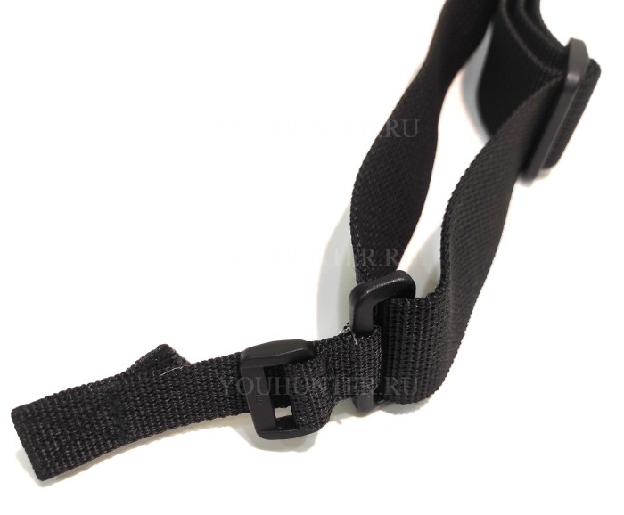 Трехточечный ремень ЗУБР-Блиц для охотничьего ружья (Чёрный)