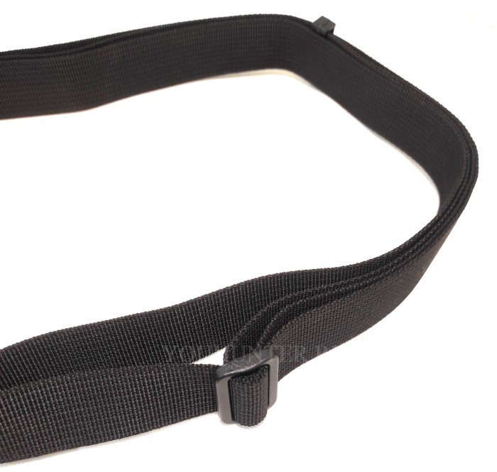 Трехточечный ремень ЗУБР-Блиц для охотничьего ружья (Чёрный)