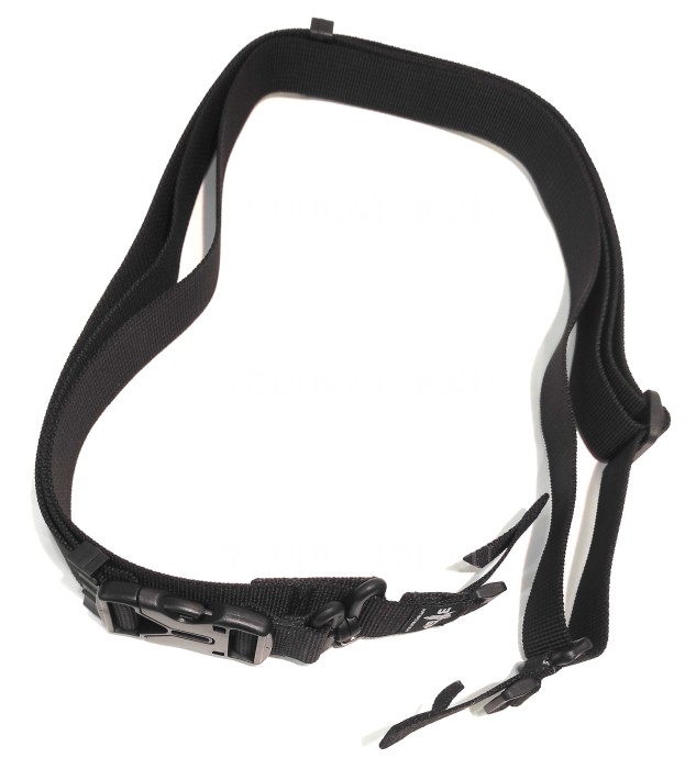 Трехточечный ремень ЗУБР-Блиц для охотничьего ружья (Чёрный)