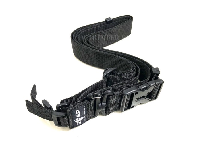 Трехточечный ремень ЗУБР-Блиц для охотничьего ружья (Чёрный)
