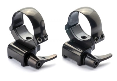 Кольца Rusan 30мм быстросъемные на Tikka T3 H12 на рычагах (011-T3-30-12-R)