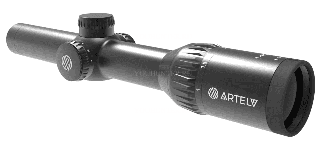 Оптический прицел ARTELV CRS 1-4x24 SFP, 30mm, с подсветкой Fiber
