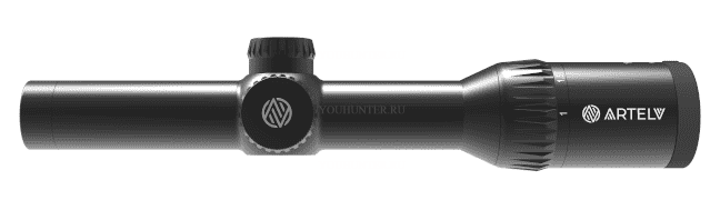 Оптический прицел ARTELV CRS 1-4x24 SFP, 30mm, с подсветкой Fiber