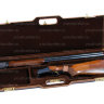 Кейс Negrini для гладкоствольного оружия ЛЮКС длина стволов до 940мм (95х22х7см) коричневый с кожаной отделкой