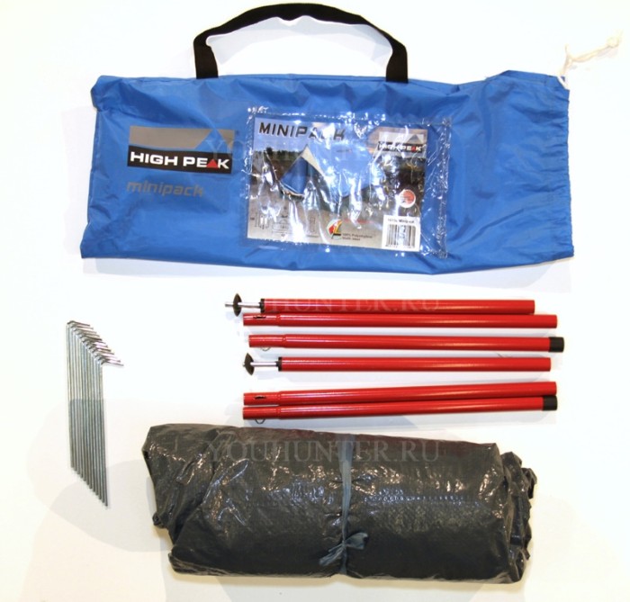 HIGH PEAK Палатка Minipack Minipack синий/серый 120х190 см