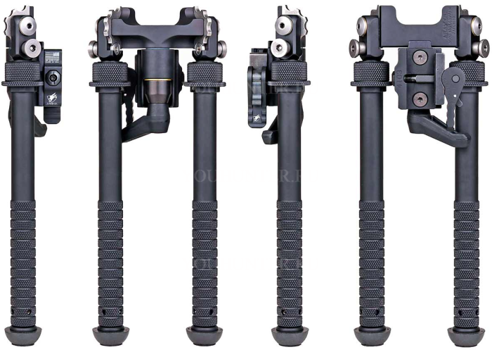 Сошки Atlas BT69-LW17 G2 на Picatinny быстросъёмные Pod-Loc высота 9.25 - 16.5”