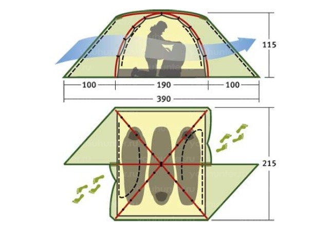 Палатка KSL CAMP 3
