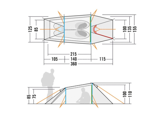 TATONKA Палатка NARVIK 2 NARVIK 2 light olive