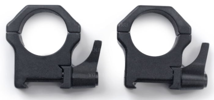 Кольца Contessa 25,4мм на Picatinny быстросъемные 12мм сталь (SPP01/B/SR)