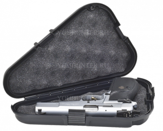 Кейс Plano для пистолета, пластик ABS, поролон размер 27х5х12,7см черный