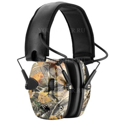 Наушники активные ShotTime 32 NRR 23dB экокожа Camo