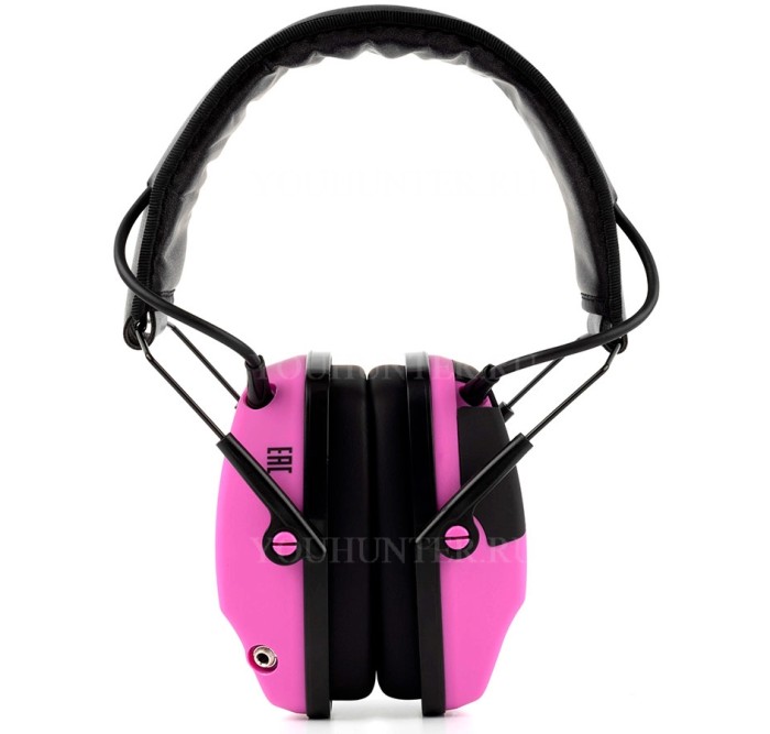 Наушники активные ShotTime 32 NRR 23dB экокожа Pink