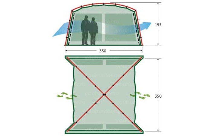 Палатка-шатёр ALEXIKA CHINA HOUSE ALU