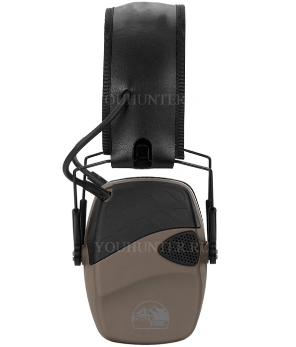 Наушники активные ShotTime 32 NRR 23dB экокожа Tan