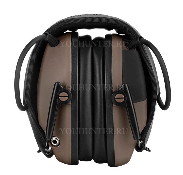 Наушники активные ShotTime 32 NRR 23dB экокожа Tan