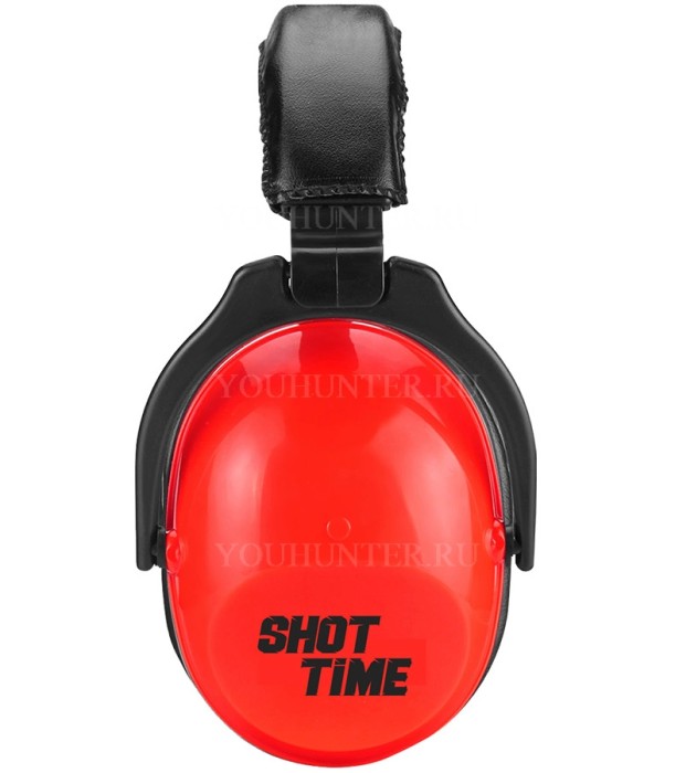 Наушники противошумные ShotTime 15 NRR 22dB экокожа+полиуретан красные