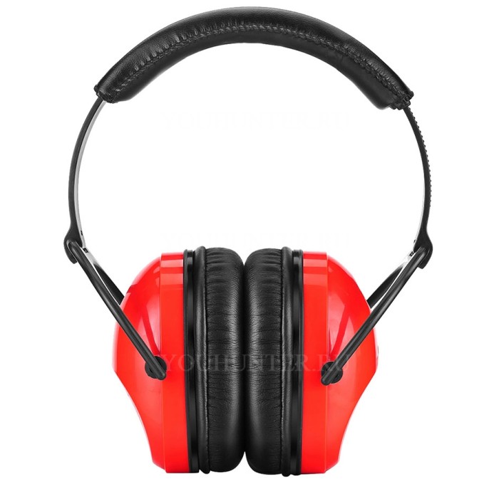 Наушники противошумные ShotTime 15 NRR 22dB экокожа+полиуретан красные