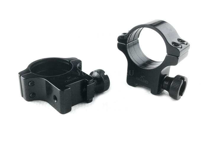 Кольца RUSAN быстросъемные 25,4мм на призму ласточкин хвост 11мм на винтах