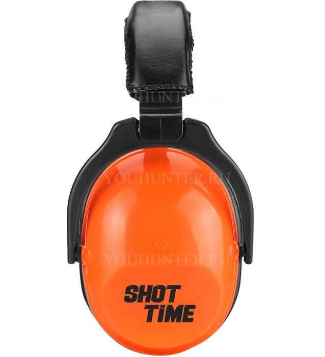 Наушники противошумные ShotTime 15 NRR 22dB экокожа+полиуретан оранжевые