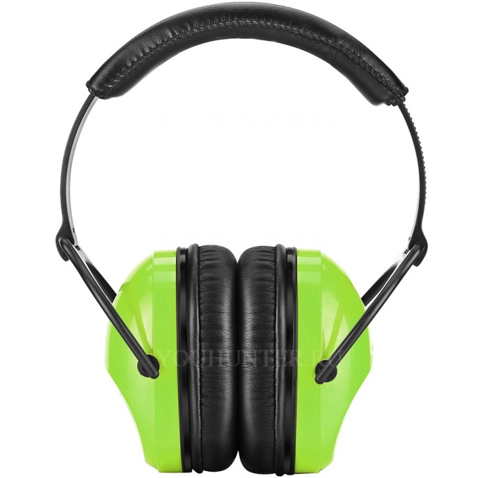 Наушники противошумные ShotTime 15 NRR 22dB экокожа+полиуретан салатовые