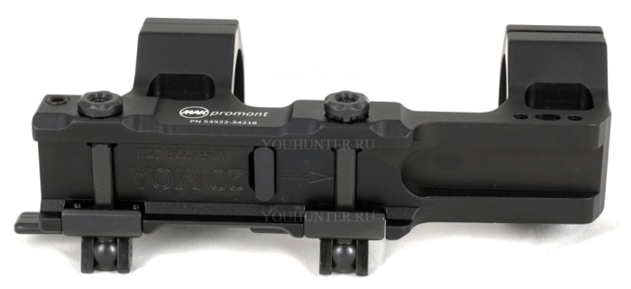 Быстросъемный кронштейн MAKpromont на Picatinny кольца 30мм BH=23 (53502-30238)