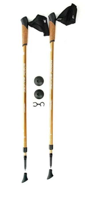 KAISER SPORT Телескопические палки для скандинавской ходьбы KAISER SPORT NORDIC WALKING GOLD SL-2B-2-135 NORDIC WALKING GOLD GOLD