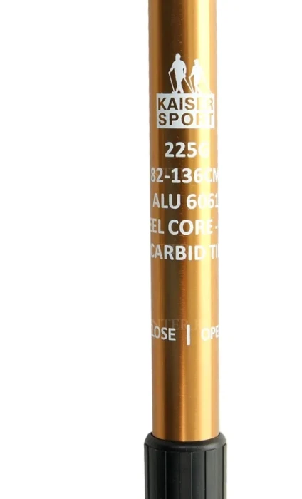 KAISER SPORT Телескопические палки для скандинавской ходьбы KAISER SPORT NORDIC WALKING GOLD SL-2B-2-135 NORDIC WALKING GOLD GOLD