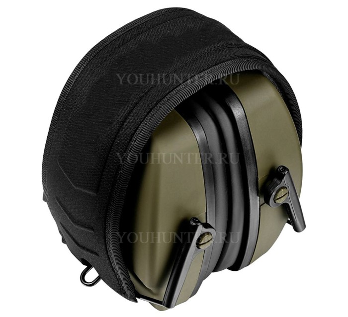 Наушники противошумные ShotTime 16 NRR 25dB экокожа+ткань Army Green