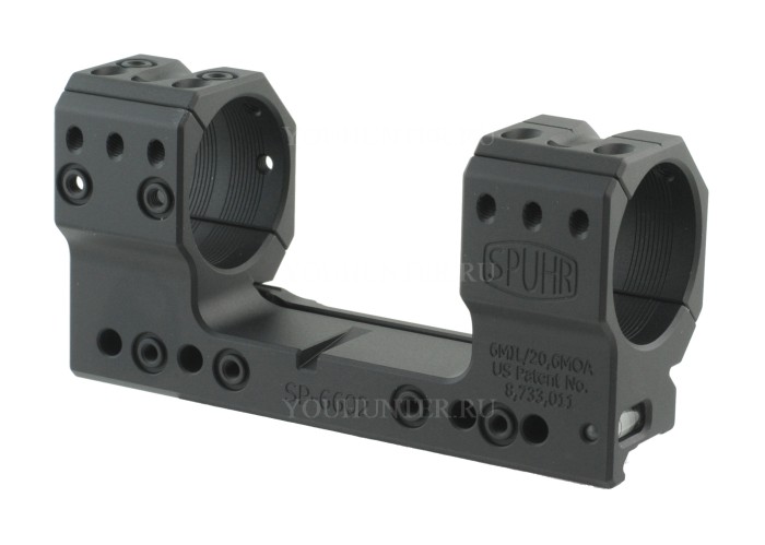 Кронштейн SPUHR кольца 36мм на Weaver наклон 6 MIL/20.6 MOA BH20мм (SP-6602)