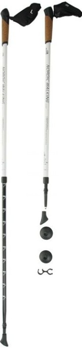 KAISER SPORT Телескопические палки для скандинавской ходьбы KAISER SPORT NORDIC WALKING WHITE SL-2B-2-135 NORDIC WALKING WHITE WHITE
